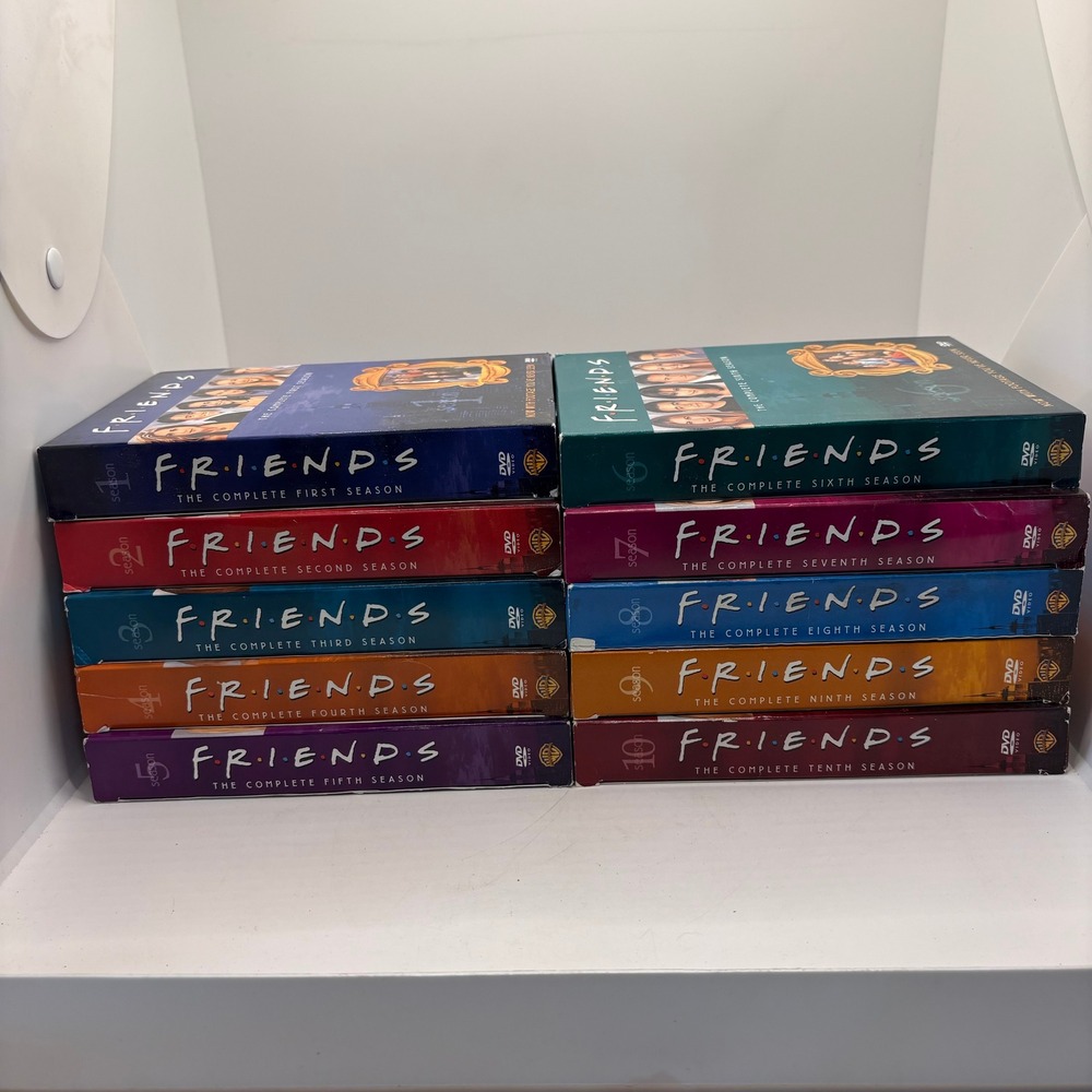 Friends The Complete Series Seasons 1-10 DVD Box Set Lot Warner Bros Sitcom